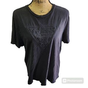Guess T Shirt Mens SZ XL Y2K Vintage Embroidered Logo Grunge Punk Urban Street